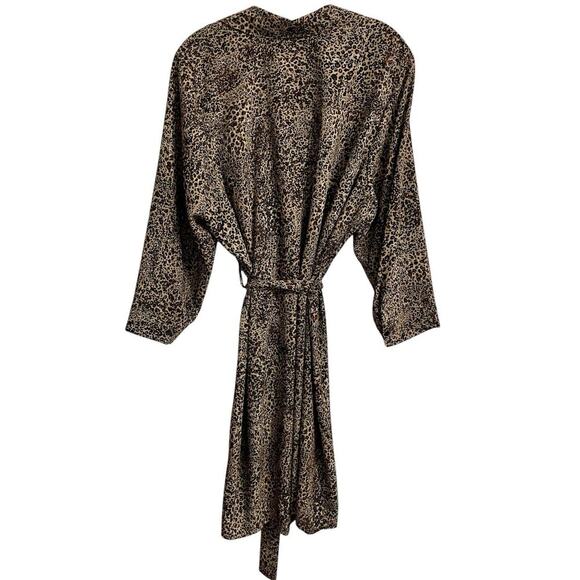 1 State Shirt Dress Size 2X Brown Animal Print Modern Rebel Long Sleeve … - Picture 2 of 9